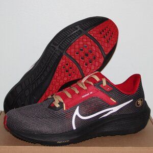 Nike Air Zoom Pegasus 40 San Francisco 49ers Running Shoes Mens 15